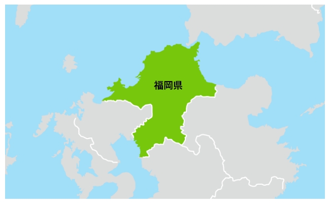 日本地図 (福岡県)